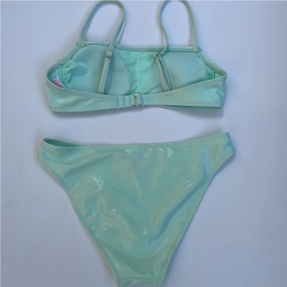 Xhilaration Swim Nwt Xhilaration Shiny Blue Bikini Set Poshmark